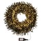 KSA 3000-Count Warm White LED Cluster Christmas Lights, 98 ft Green Wire